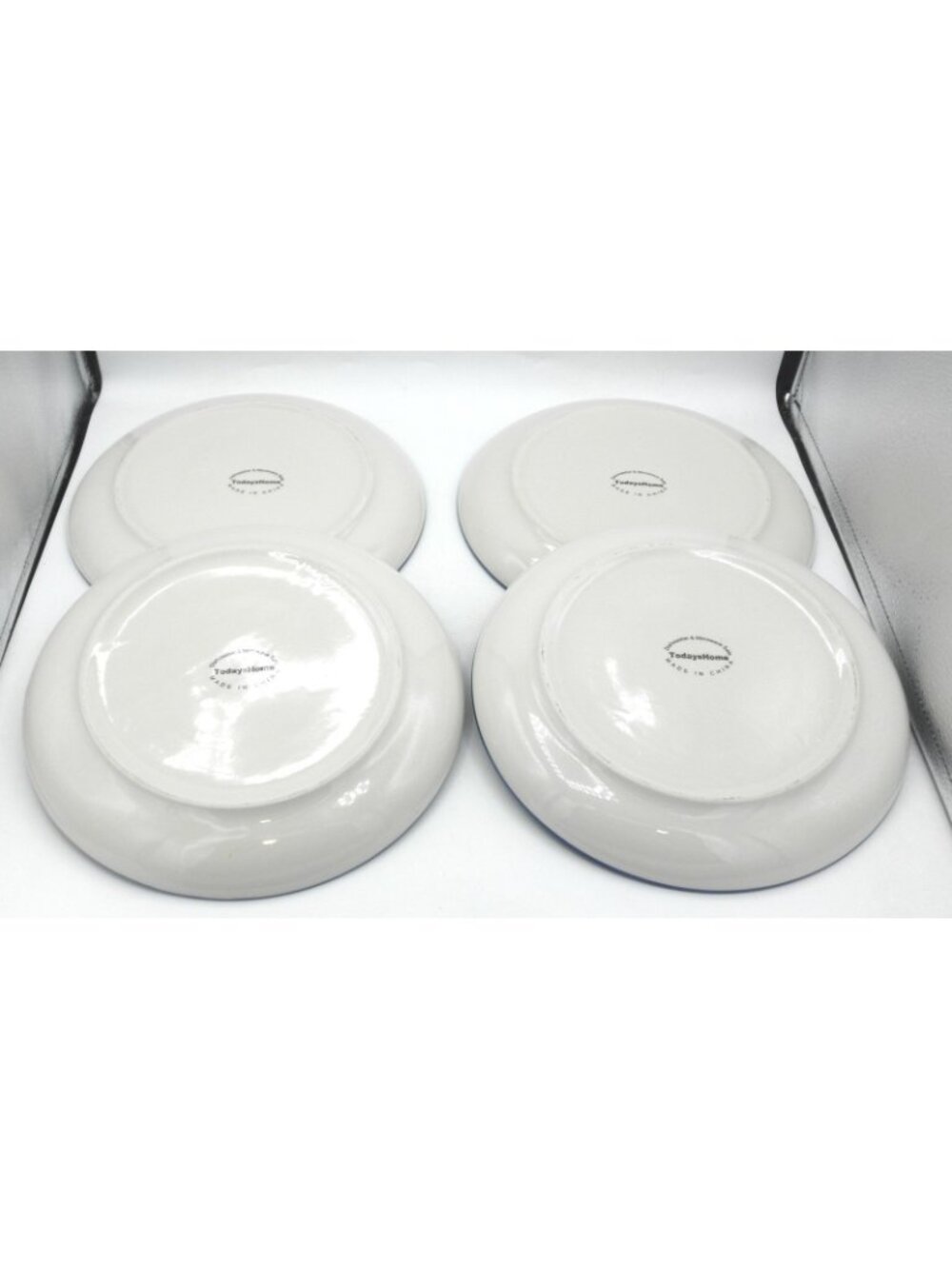Striped Swirl by Todays Home 10 Inch Dinner Plates Set of 4 Pattern Code: TDHSTS - Picture 2 of 6